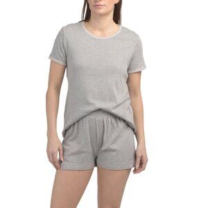 POPPY & CLAY Grey 2pc Dream Away Pointelle Pajama Set